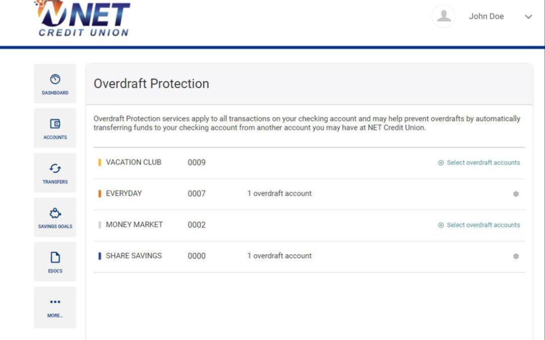 Trying to set up overdraft protection?