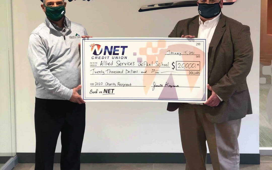 NET Credit Union Donates $20K to Allied Services
