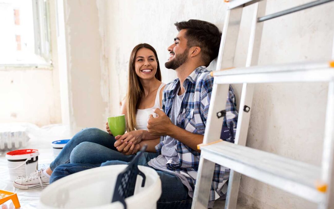 couple renovating their home